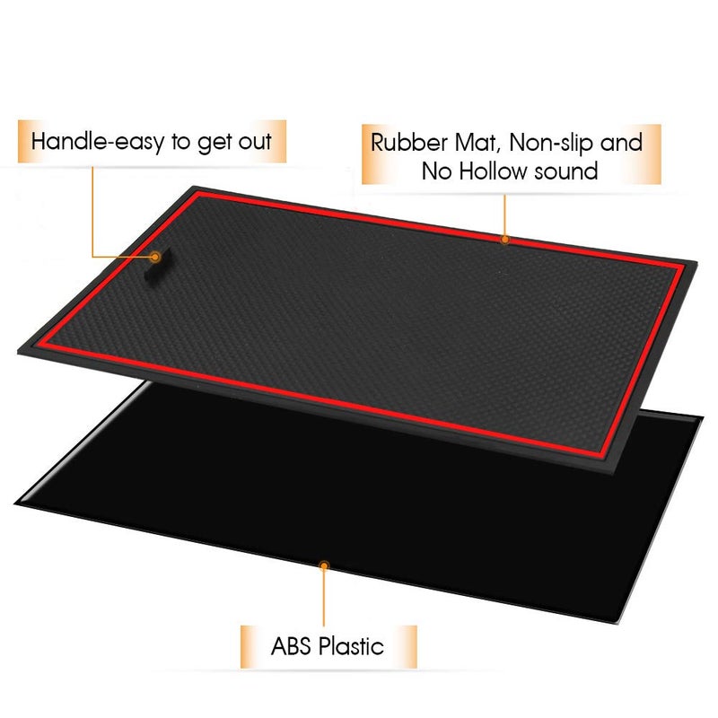 ROCCS صينية تنظيم غطاء حجرة السرية ROCCS لمركز التحكم لسيارات GMC Sierra 1500 2500HD 3500HD Denali Silverado 2014-2019 - Image 4